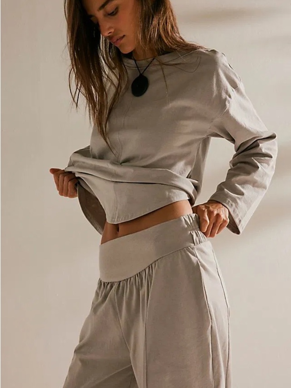NWT Free People Beach Parker Set in bitter oil size XS